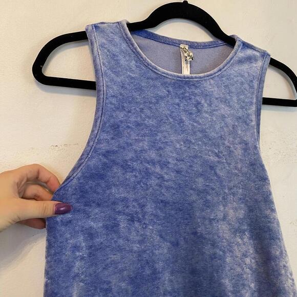 INTIMATELY FREE PEOPLE blue terrycloth tank top - Picture 4 of 5
